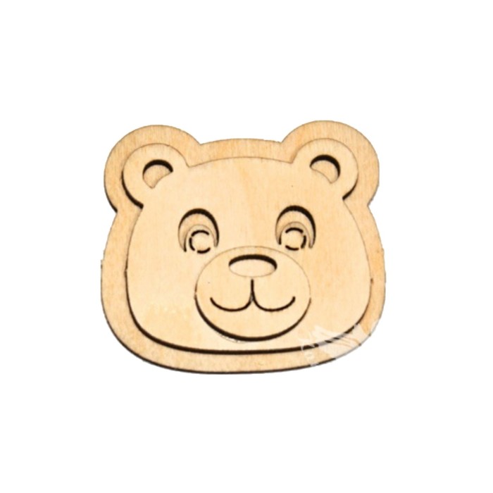 Заготовка под брошь "Мишка"