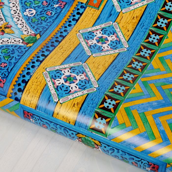 Бумага упаковочная глянцевая "Деревянное зодчество", 70 х 100 см