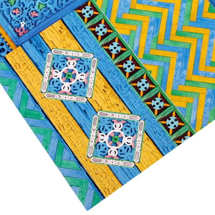 Бумага упаковочная глянцевая "Деревянное зодчество", 70 х 100 см