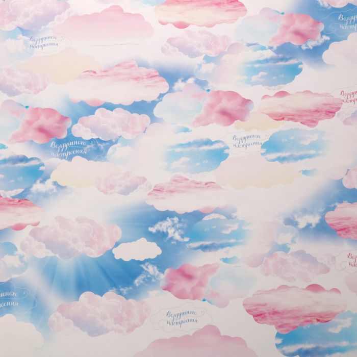 Бумага упаковочная глянцевая "Воздушного настроения", 70 х 100 см