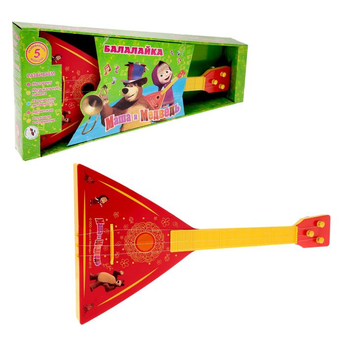 Балалайка "Маша и Медведь" 5 функций