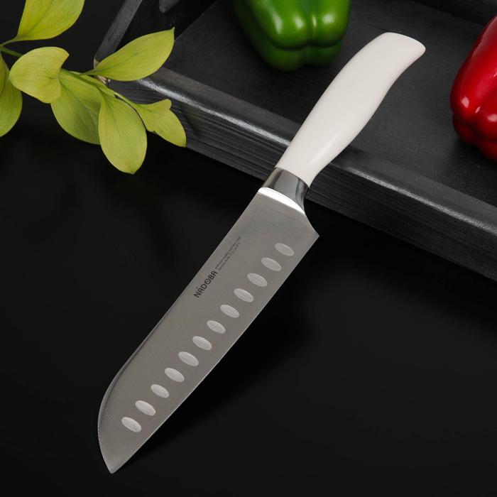 Нож кухонный NADOBA BLANCA Сантоку, лезвие 17,5 см