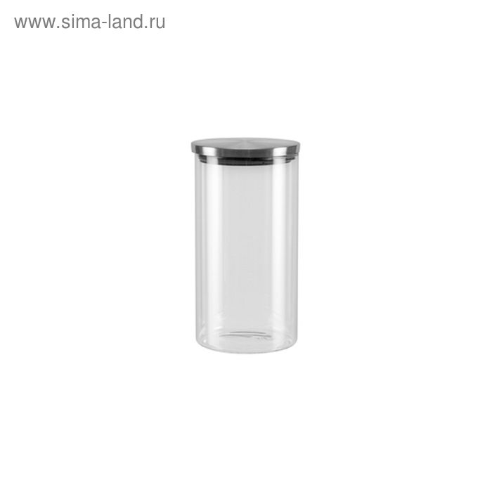 

Ёмкость для сыпучих продуктов со стальной крышкой, 1 л SILVANA