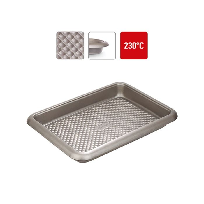 Форма прямоугольная, стальная, антипригарная, 37х27х6 см RÁDA