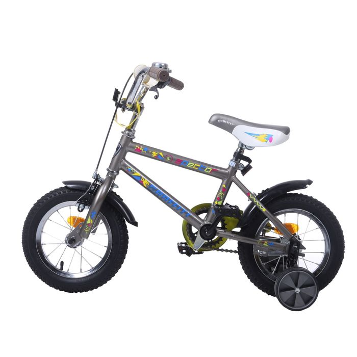 Велосипед 12" GRAFFITI Spector, 2017, цвет серый