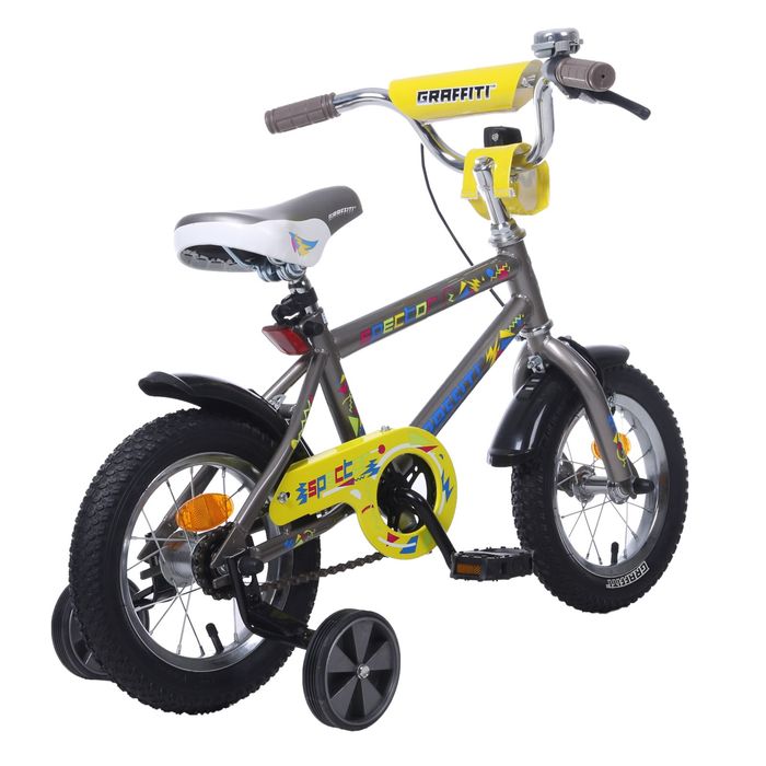 Велосипед 12" GRAFFITI Spector, 2017, цвет серый