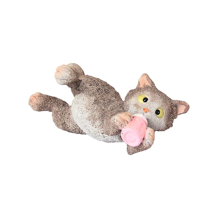 Фигурка декоративная "Кот с бутылочкой молока", 9,5х4х3,5 см