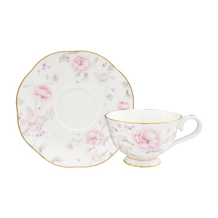 Чайная пара "Жизель", чашка на ножке 2 предмета, 0,22 л