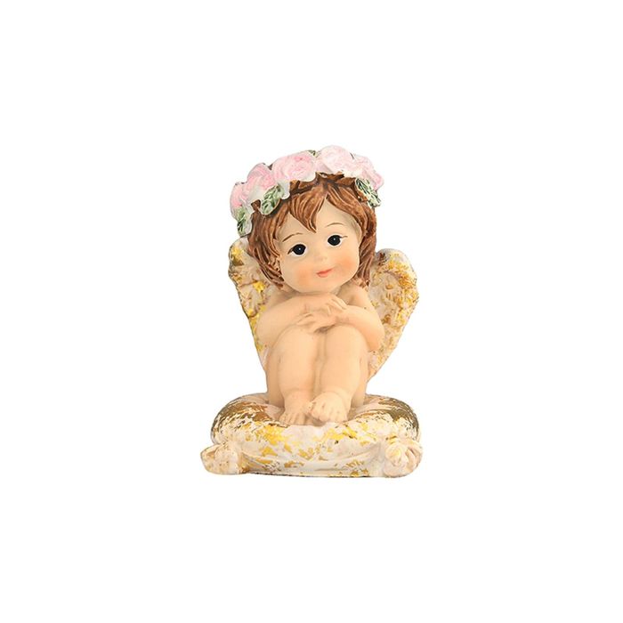 Фигурка декоративная "Ангелочек на золотой подушечке", 4,5х5х6,5 см