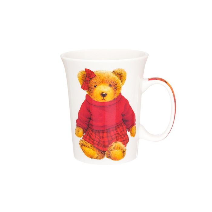 Кружка "Мишка в красном с бантиком", 300 мл, 11,5 х 8,5 х 10 см