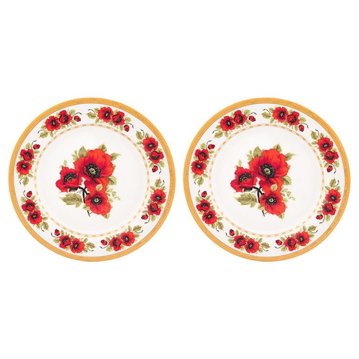 Набор тарелок для десертов 2 предмета "Маки", 20 х 20 х 1,5 см