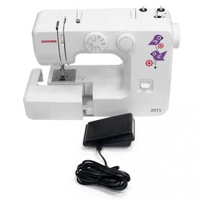

Швейная машина Janome 2015, 60 Вт, 15 операций, полуавтомат, белая