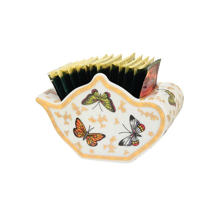 Подставка для чайных пакетиков "Бабочки", 12 х 9 х 8 см, 300 мл