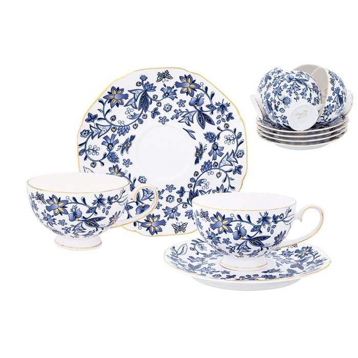 Чайный набор "Изысканность", 12 предметов, 0,25 л