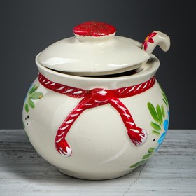 

Сахарница с ложкой, белая, 0.5 л
