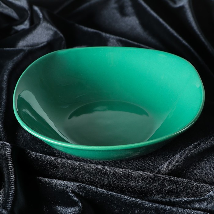 Тарелка 0,55 л, глубокая зеленая