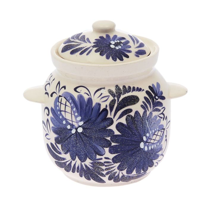 Горшочек для запекания "Гжель", большой 1,7 л