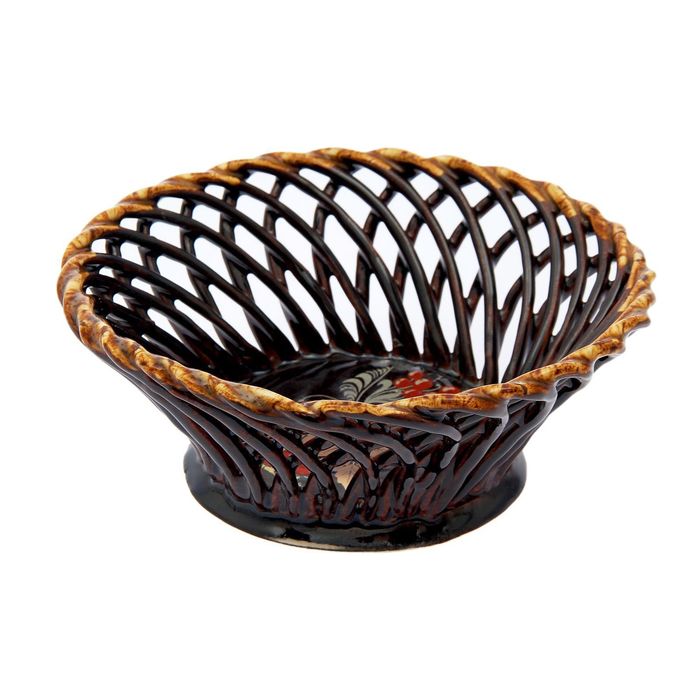 Конфетница "Плетенка", круг