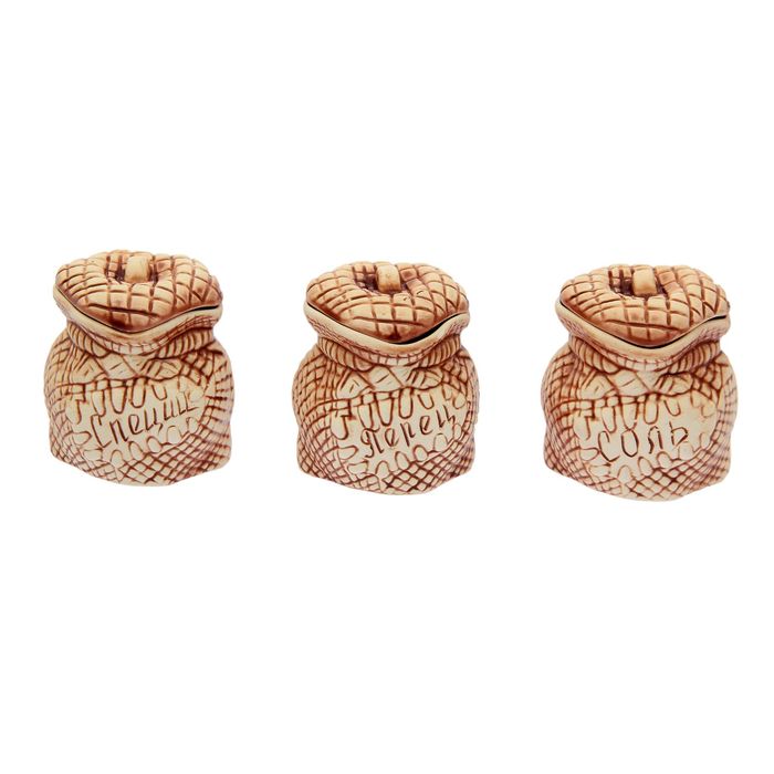 Набор для специй"Мешочки" маленькие 3 шт, 0,2 л