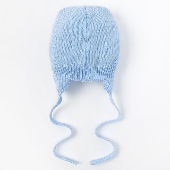 Шапка для мальчика "Джем", возраст 12-18 мес. (44-46), цвет голубой 5880-4с_М