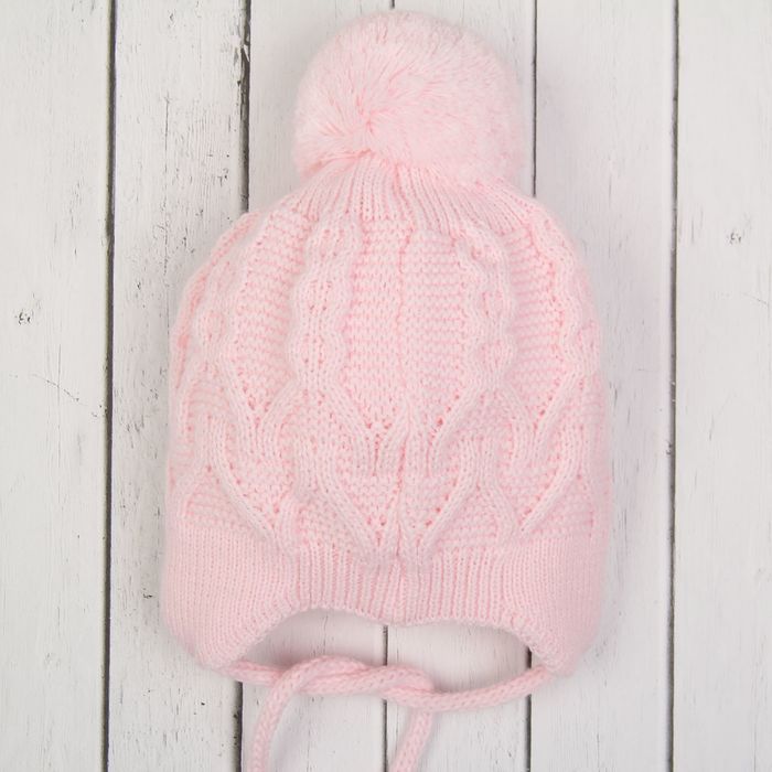 Шапка для девочки "Живинка", возраст 3-6 мес. (40-42), цвет розовый 5897-5с_М