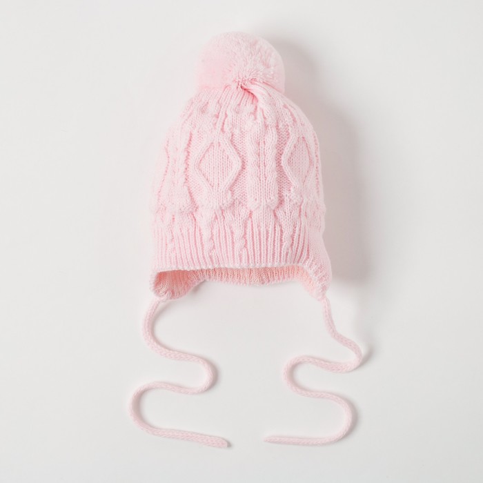 Шапка для девочки "Зернушка", возраст 0-3 мес. (38-40), цвет розовый 5910-6с_М