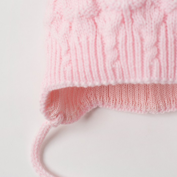 Шапка для девочки "Зернушка", возраст 3-6 мес. (40-42), цвет розовый 5934-6с_М