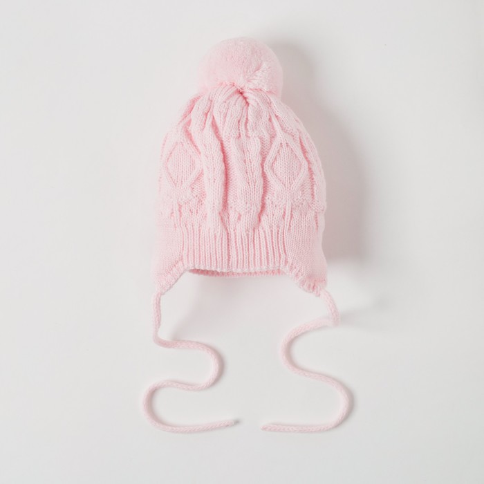 Шапка для девочки "Зернушка", возраст 3-6 мес. (40-42), цвет розовый 5934-6с_М