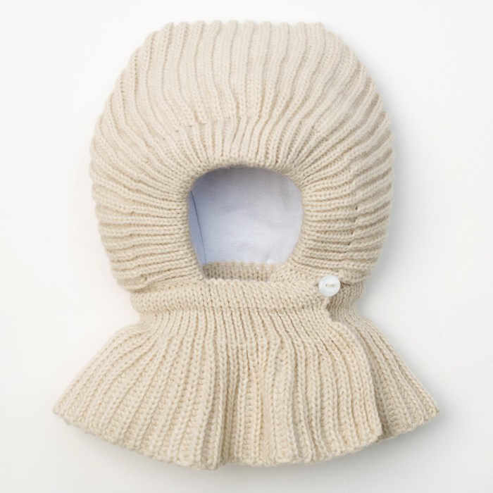 Шапка детская "Капор-мини", возраст 0-3 мес. (38-40), цвет песочный 6153-10с_М