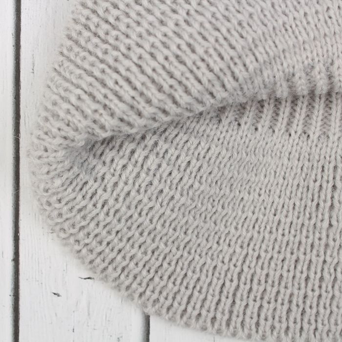 Шапка детская "Шлем Сверчок", возраст 6-12 мес. (42-44), цвет серый 7969-7012пш_М