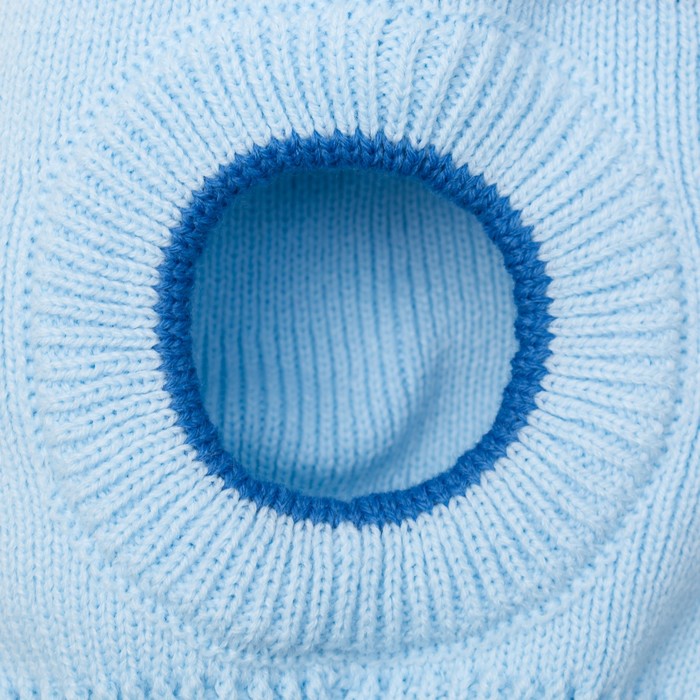 Шапка для мальчика "Шлем П-02", возраст 12-18 мес. (44-46), цвет голубой 8416-26с_М