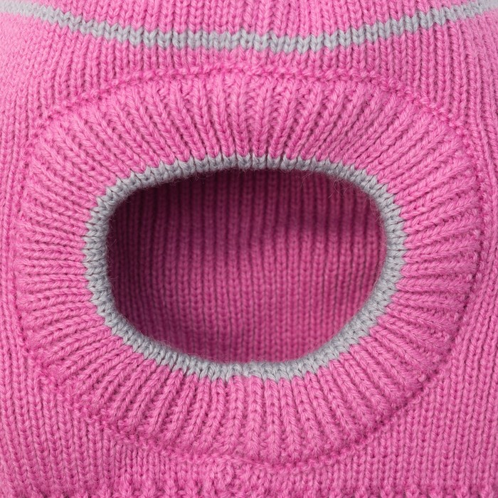 Шапка для девочки "Шлем П-02", возраст 12-18 мес. (44-46), цвет розовый 8447-26с_М