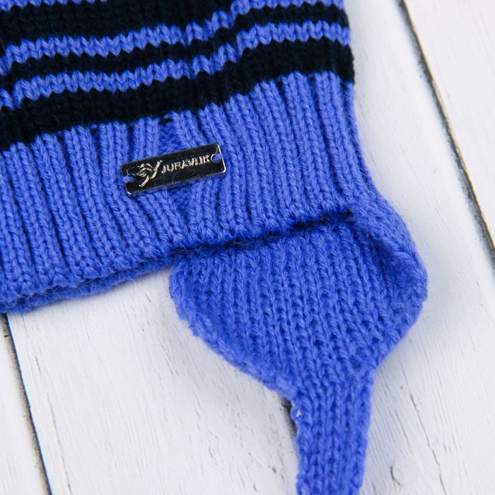 Шапка для мальчика "Круиз", возраст 2-4 года (48-50), цвет синий/ярко-синий 9123-35с