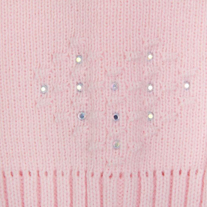 Шапка для девочки "Мишелька-макси", возраст 2-4 года (48-50), цвет розовый 0663-42с