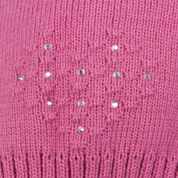 Шапка для девочки "Мишелька-макси", возраст 2-4 года (48-50), цвет ярко-розовый 1387-42с