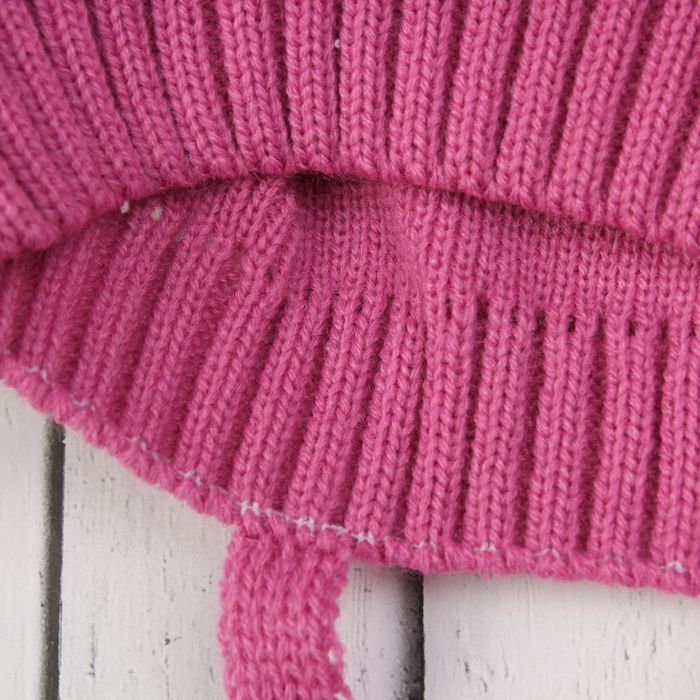 Шапка для девочки "Мишелька-макси", возраст 2-4 года (48-50), цвет ярко-розовый 1387-42с