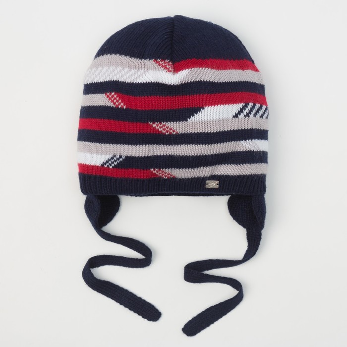 Шапка для мальчика "Стимул", возраст 2-4 года (48-50), цвет синий/пион 0164-46с