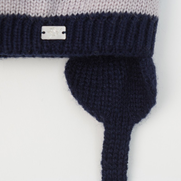 Шапка для мальчика "Стимул", возраст 2-4 года (48-50), цвет синий/пион 0164-46с