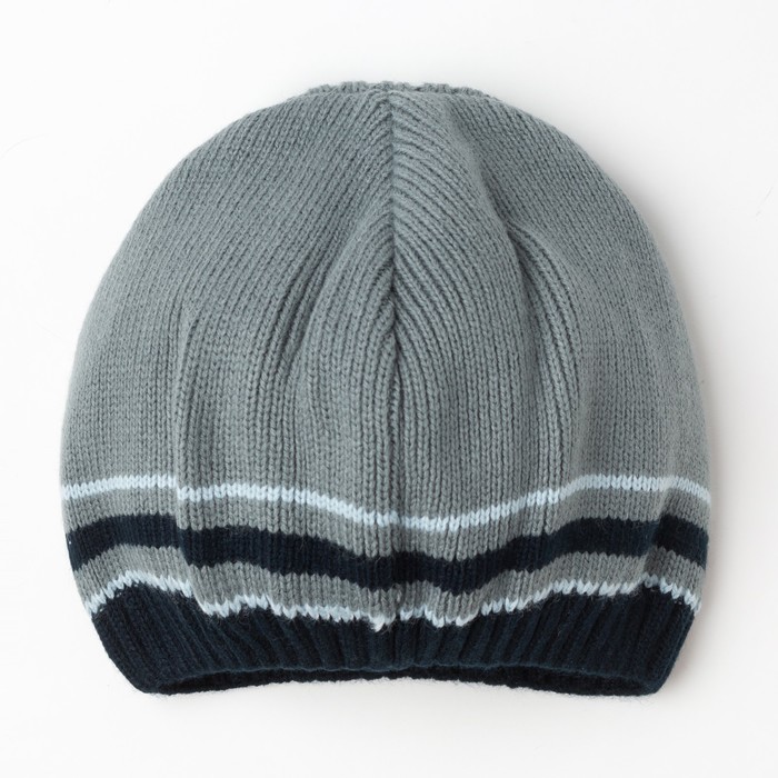 Шапка для мальчика "Томас", возраст 4-8 лет (52-54), цвет тёмно-серый 0225-47с