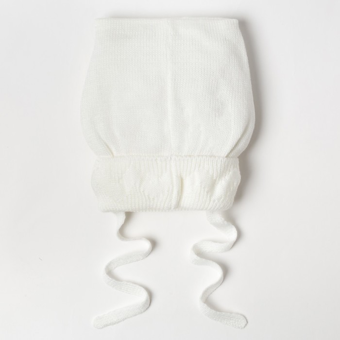 Шапка для девочки "Элитана", возраст 12-18 мес. (44-46), цвет молочный 0355-50с_М