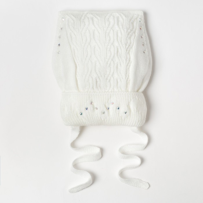 Шапка для девочки "Элитана", возраст 2-4 года (48-50), цвет молочный 0362-50с