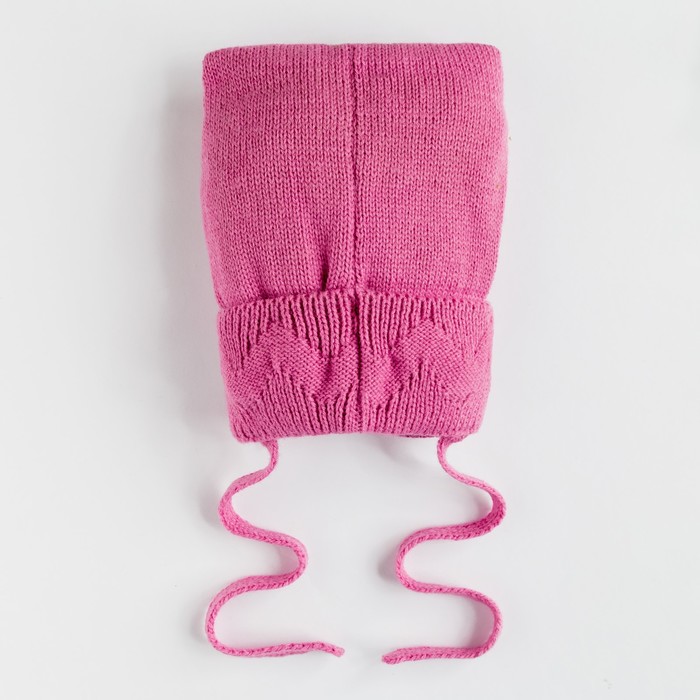 Шапка для девочки "Элитана", возраст 2-4 года (48-50), цвет ярко-розовый 0423-50с