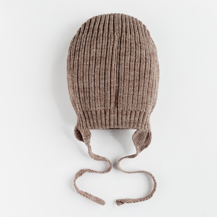 Шапка для мальчика "Атлант", размер 52-54 (4-8 лет), цвет коричневый меланж 8751-29с