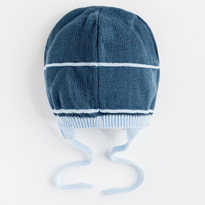 Шапка для мальчика "Бой", размер 48-50 (2-4 года), цвет джинс 8843-31с