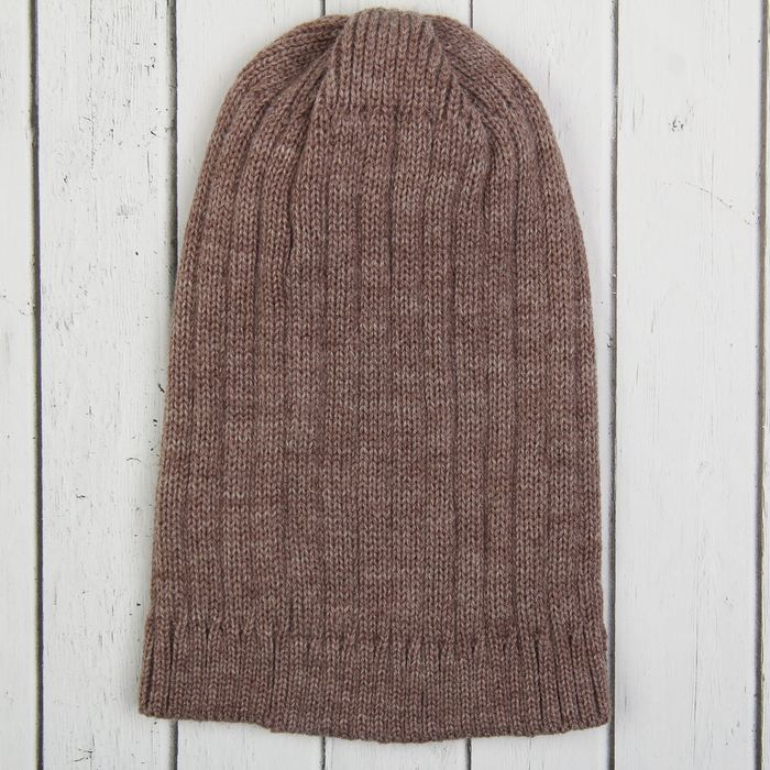 Шапка для мальчика "Диего", размер 52-54 (4-8 лет), цвет коричневый меланж 8966-33с