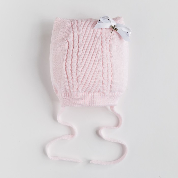 Шапка для девочки "Ля-мур", размер 44-46 (12-18 мес.), цвет розовый 9024-34с_М