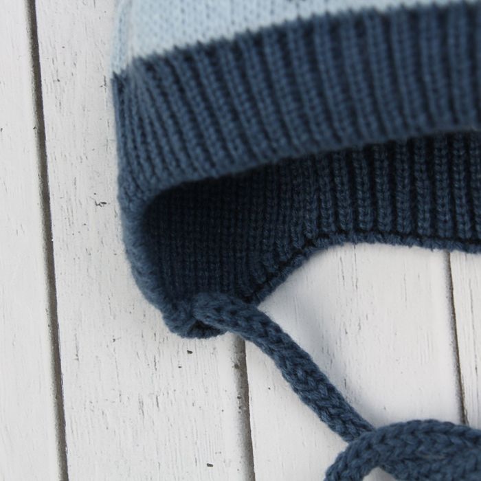 Шапка для мальчика "Ралли", размер 44-46 (12-18 мес.), цвет джинс/голубой 0089-44с_М