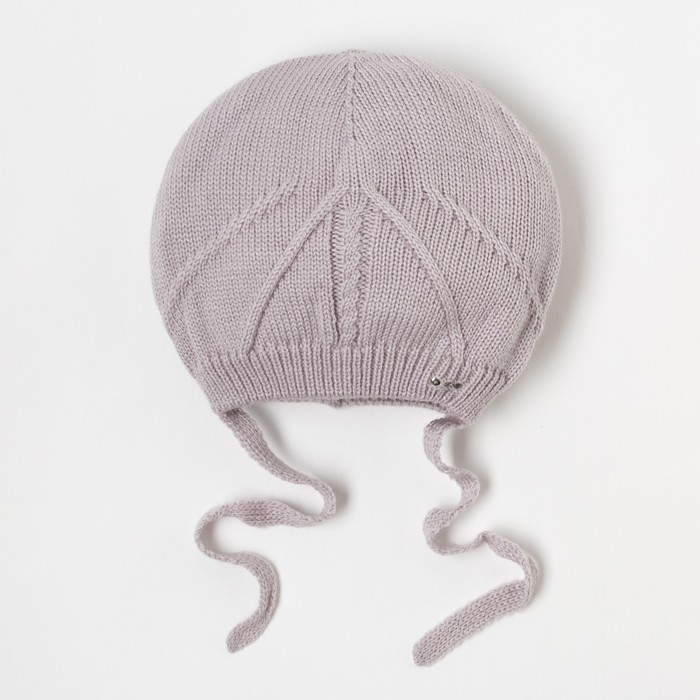 Шапка для девочки "Мелодика", размер 44-46 (12-18 мес.), цвет серый  2120-68с_М