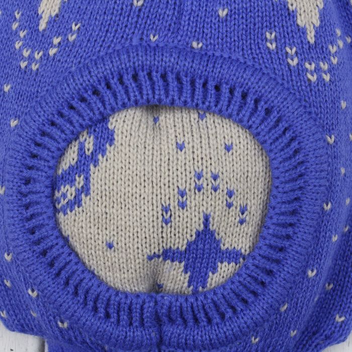 Шапка для мальчика "Шлем Галактика", размер 44-46 (12-18 мес.), цвет ярко-синий 8218-24с_М