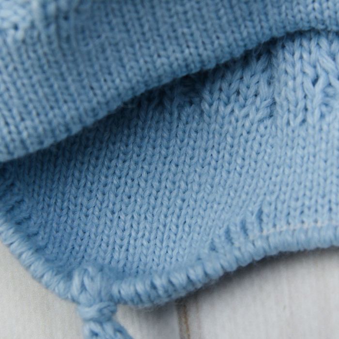 Шапка для мальчика "Хрустик", размер 40-42 (3-6 мес.), цвет голубой 1864-7023пш_М